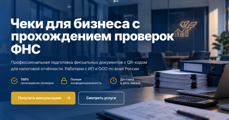 Чеки для бизнеса с прохождением проверок ФНС